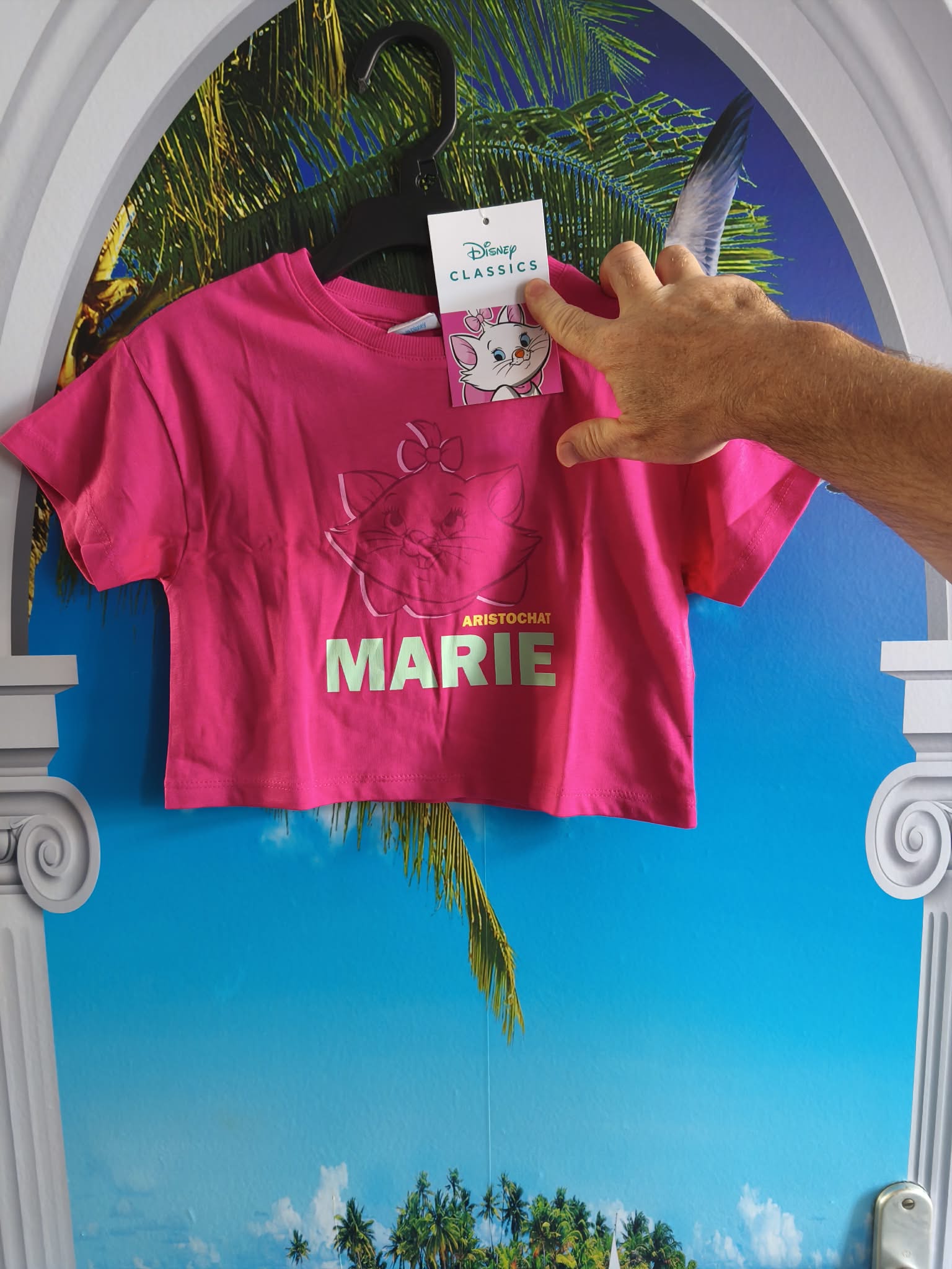 T-shirt Disney Marie Les Aristochats Fille Rose - 4 Ans
