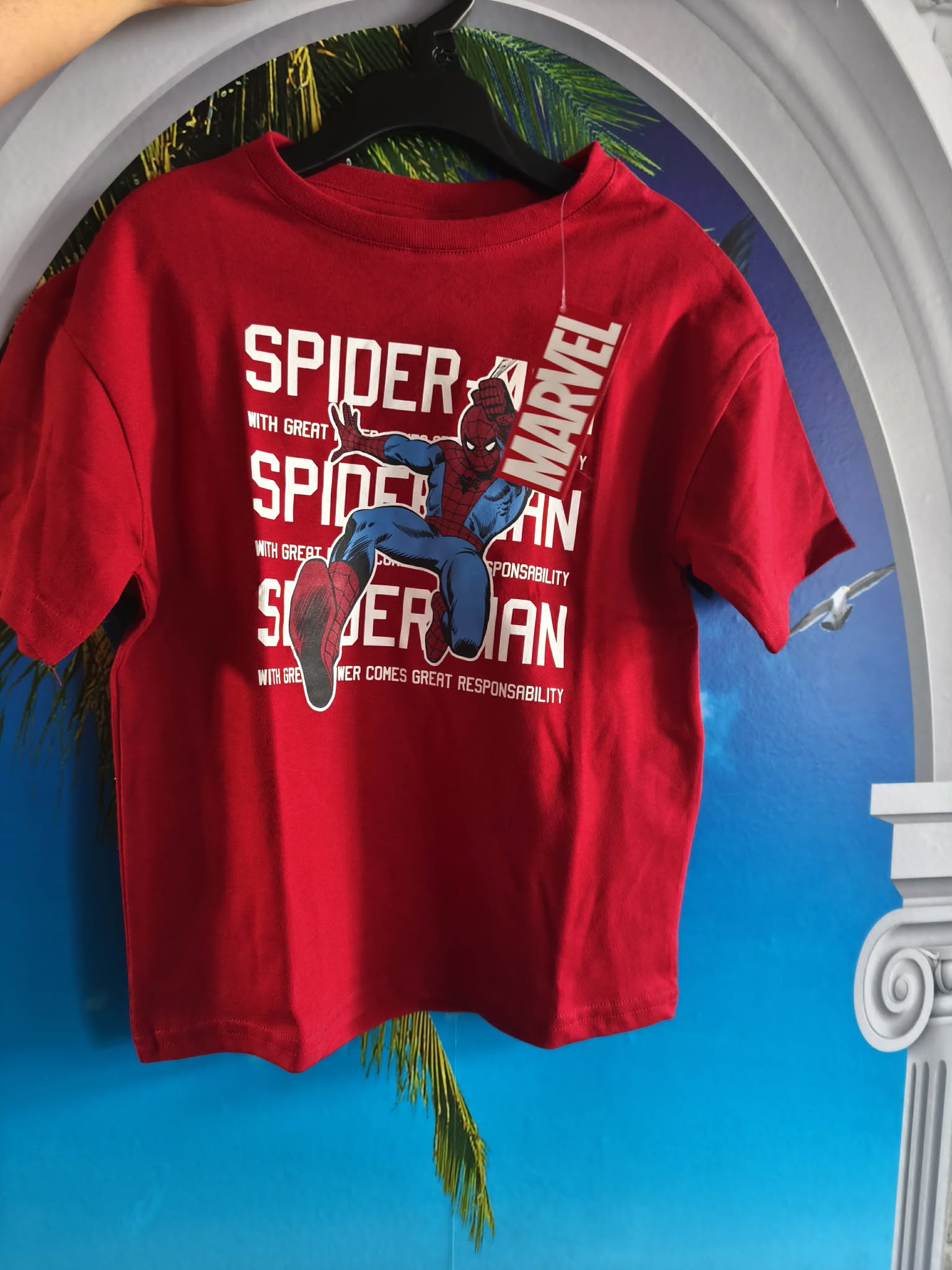 T-shirt Marvel Spider-Man Rouge Enfant – 5 Ans