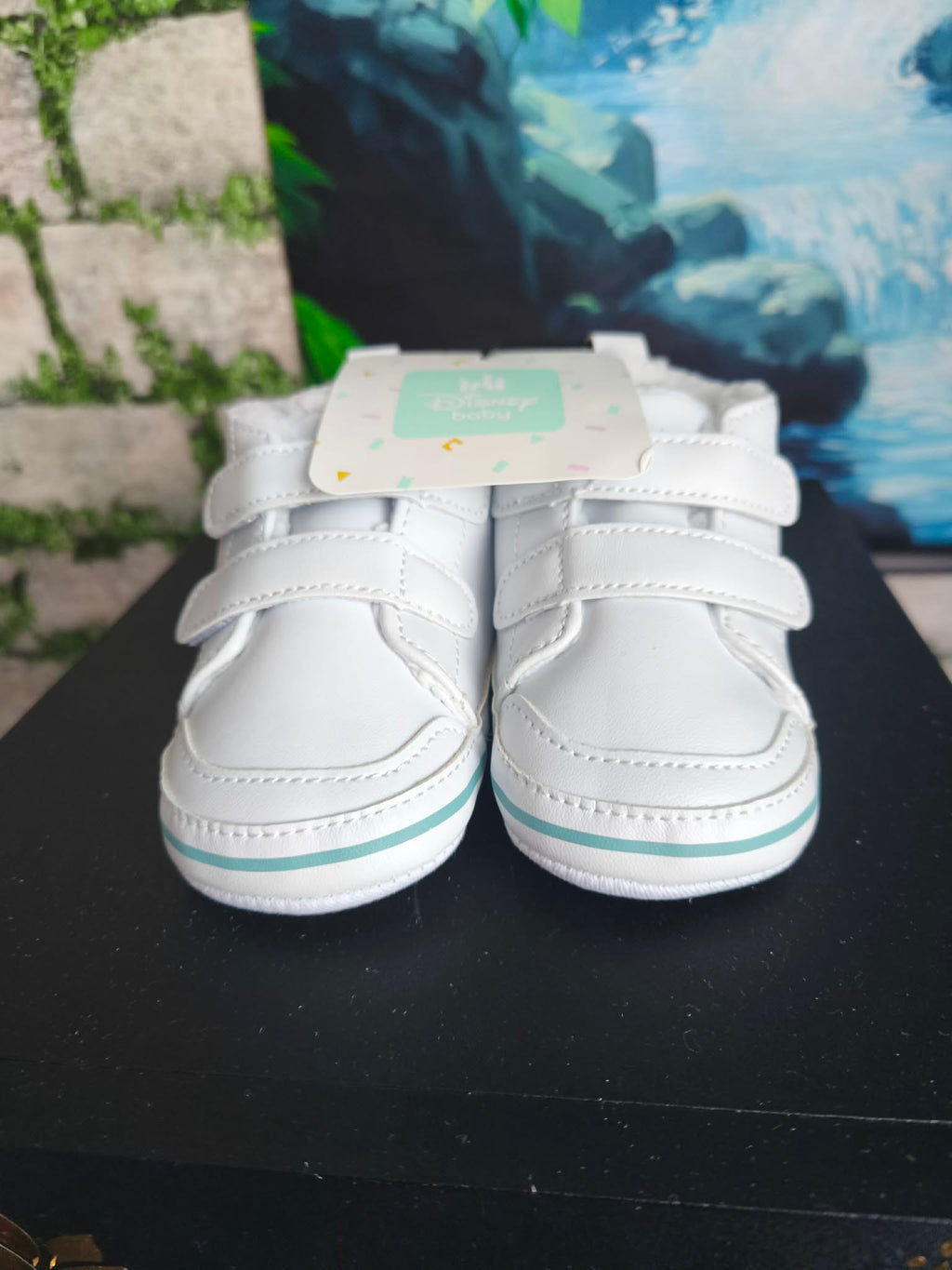 Chaussures Bébé Disney Mickey Blanches à Scratch