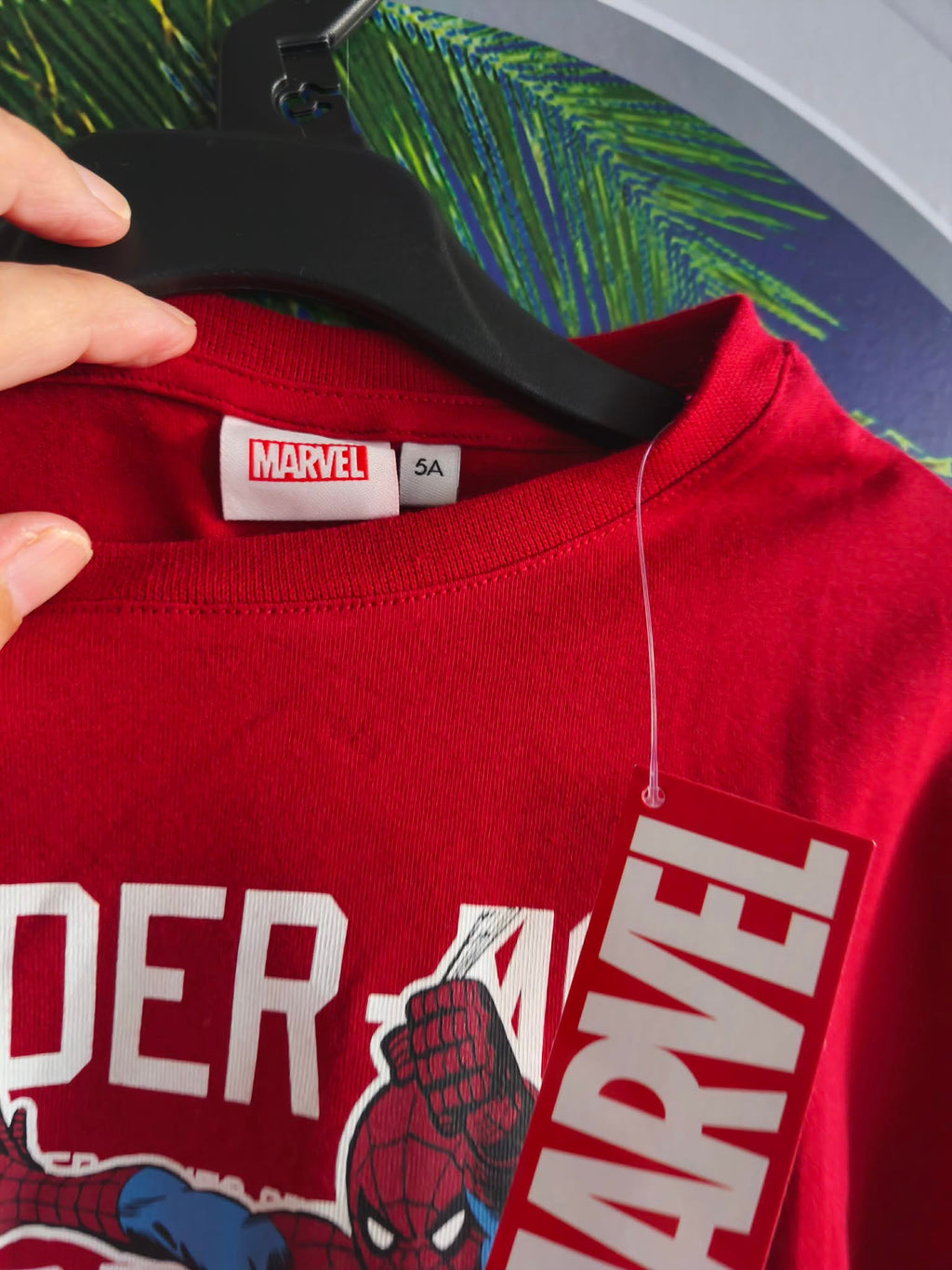 T-shirt Marvel Spider-Man Rouge Enfant – 5 Ans