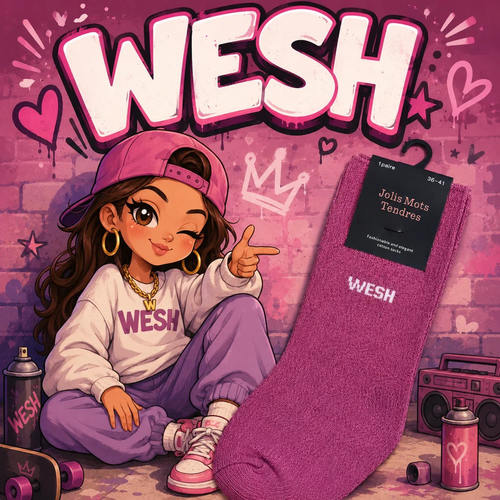 Chaussettes à Messages Femme 36/41 – À l'unité ou en lot