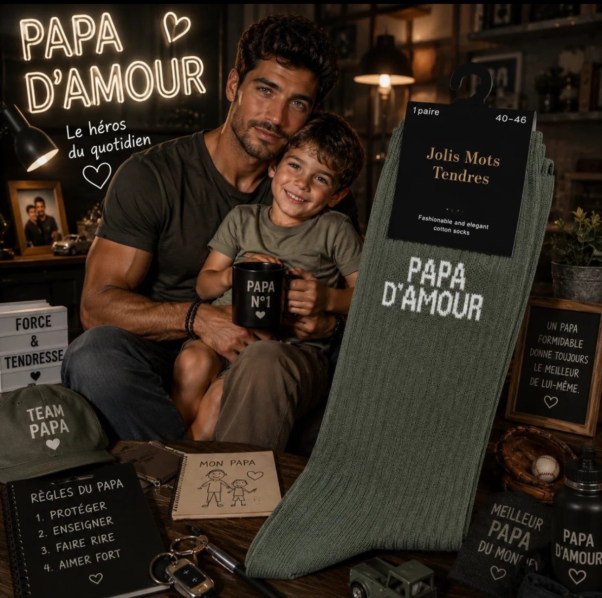 Chaussettes homme  à message – Plusieurs modèles